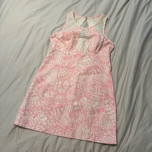 Lilly Pulitzer Pink and White Mini Dress